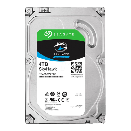 Seagate SKYHAWK ST2000VX007 Product Manual
