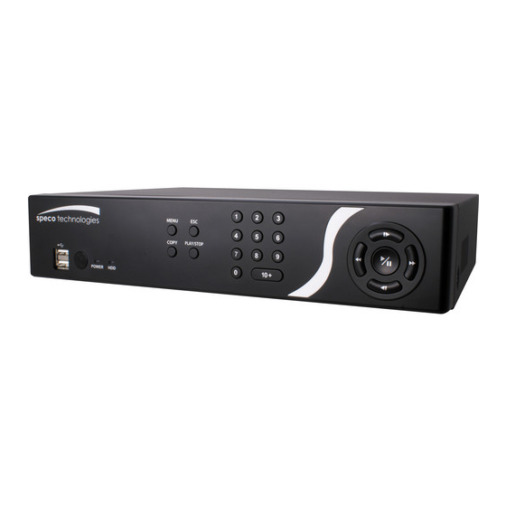 Speco D4CS Quick Reference Manual