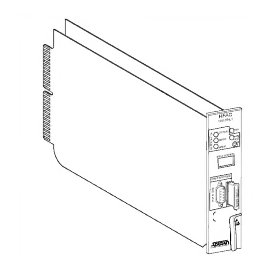 ADTRAN E220 HFAC HDSL Installation And Maintenance Manual