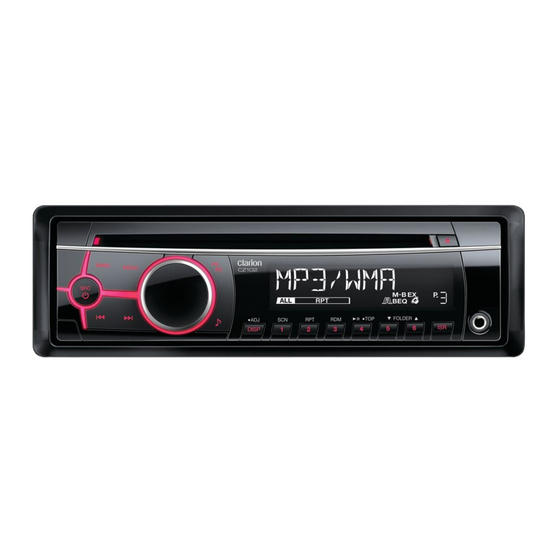 Clarion CZ102E Owner's Manual