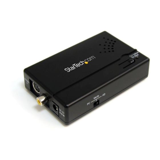 StarTech.com VID2VGATV2 Instruction Manual