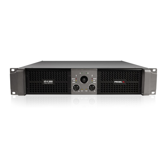 PROEL hpx8000 User Manual