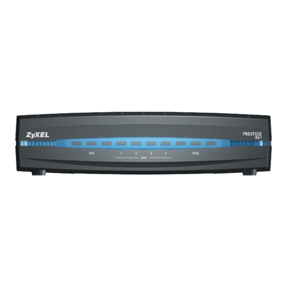 ZyXEL Communications PRESTIGE 861 Specifications
