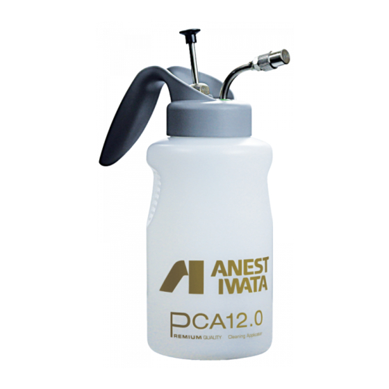 Anest Iwata PCA12.0 Operating Instructions Manual