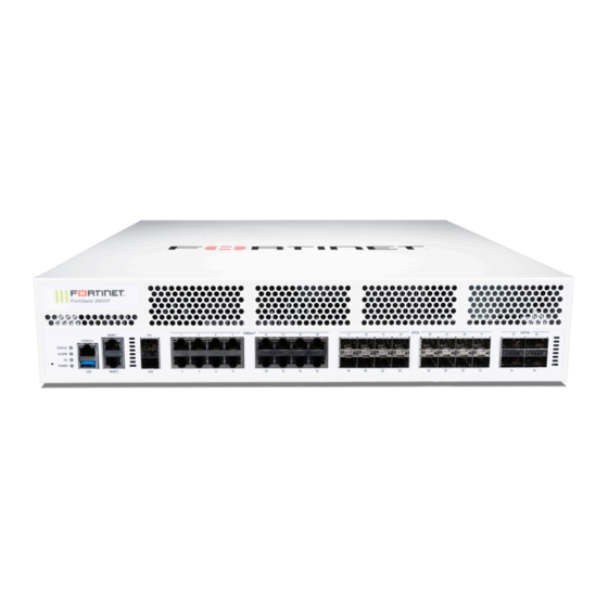 Fortinet FortiGate 2601F Quick Start Manual