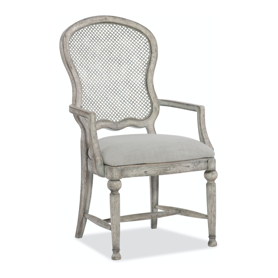 Hooker Furniture Boheme Gaston 5750-75401-LTWD Assembly Instruction