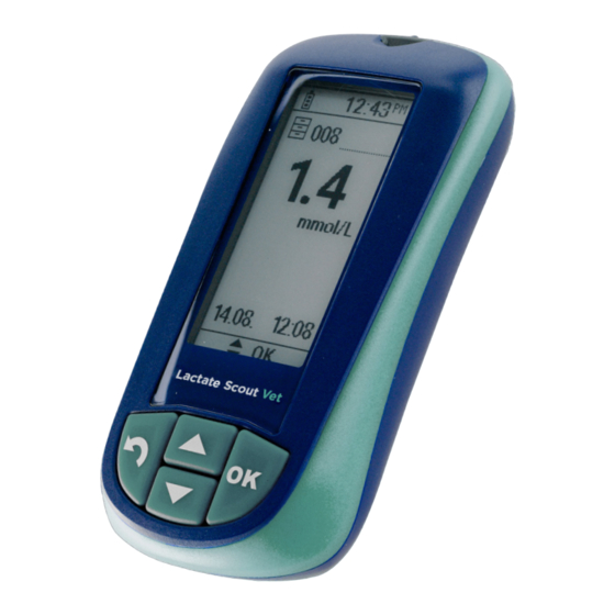 EKF Diagnostics SensLab Lactate Scout Vet Instruction Manual