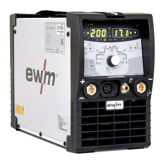 EWM Tetrix DC Smart 2.0 T4.05 Operating Instructions Manual