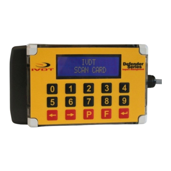 IVDT Defender IM3-RFID Series Installation & Calibration Manual