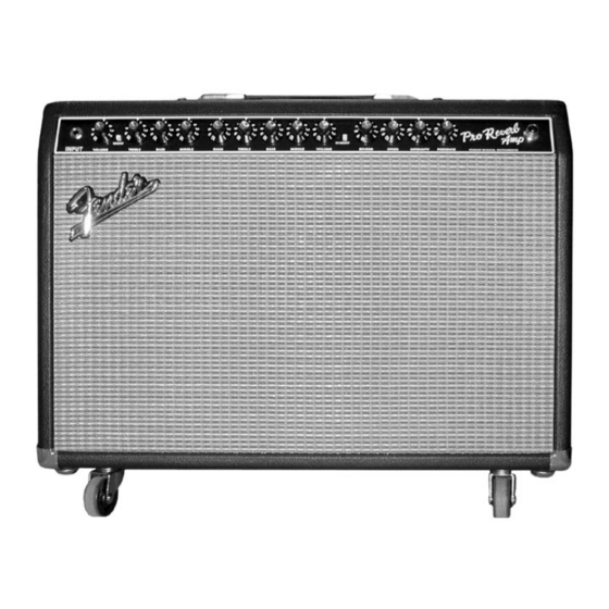 Fender Pro-Reverb Service Manual