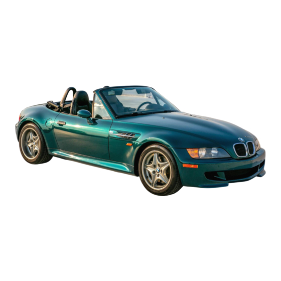 BMW Z3 E37 1998 Electrical Troubleshooting Manual