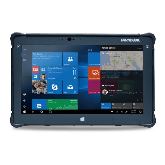 Durabook ADK07 Quick Start Manual