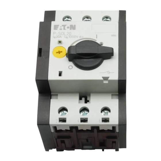 Eaton PKZ-SOL12 30 Series Instruction Leaflet