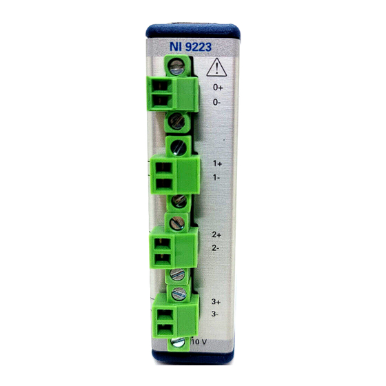 National Instruments NI 9223 Calibration Procedure