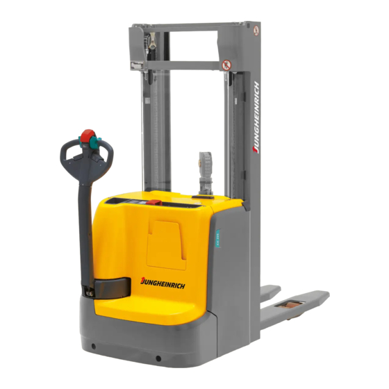 User Manuals: Jungheinrich EJC 212 Electric Forklift