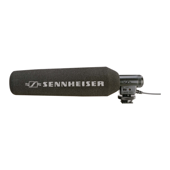 Sennheiser MKE 300 Instructions For Use Manual