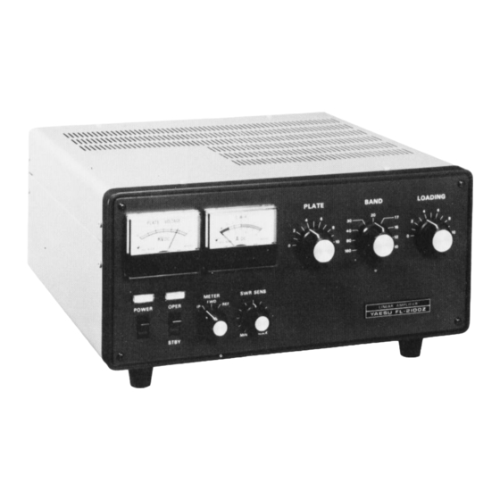 Yaesu FL-2100Z Instruction Manual