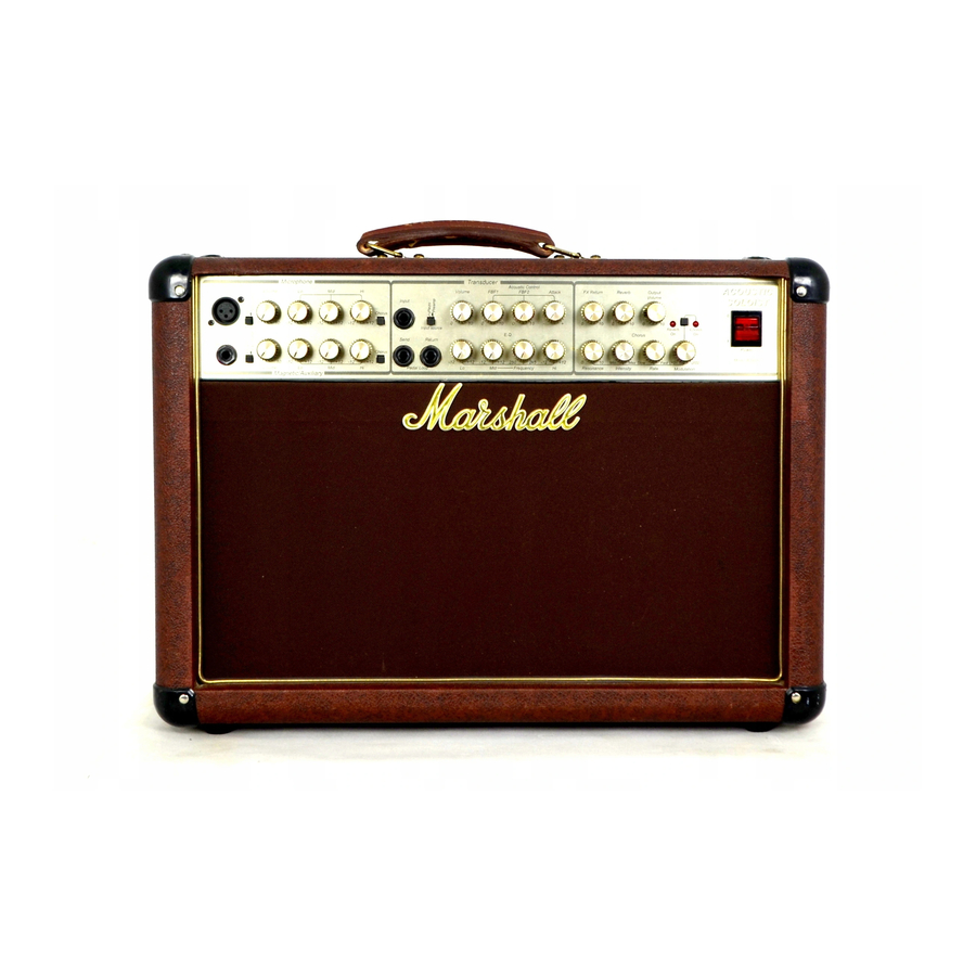 Marshall Amplification ACOUSTIC SOLOIST AS80R User Manual