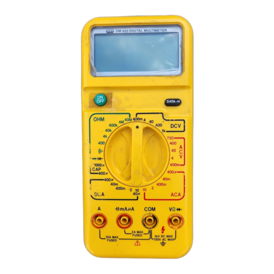 UEi DM420 Instruction Manual