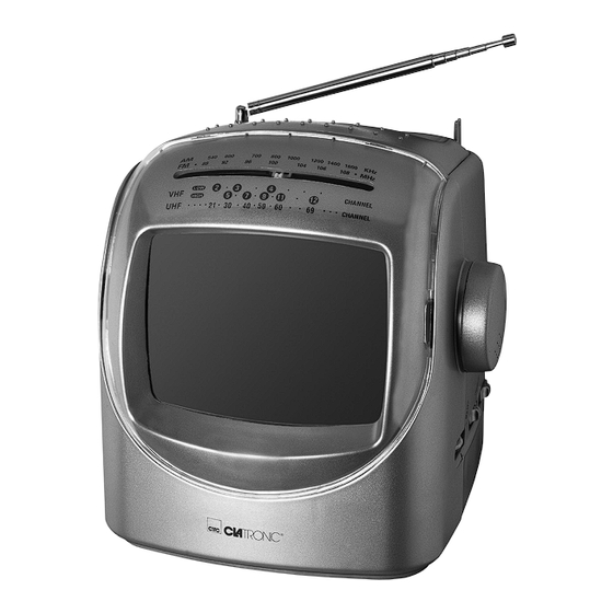 CTC Union Clatronic TV 656 Instruction Manual & Guarantee