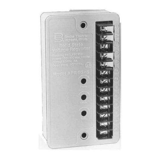 Basler APR 63-5 Instruction Manual
