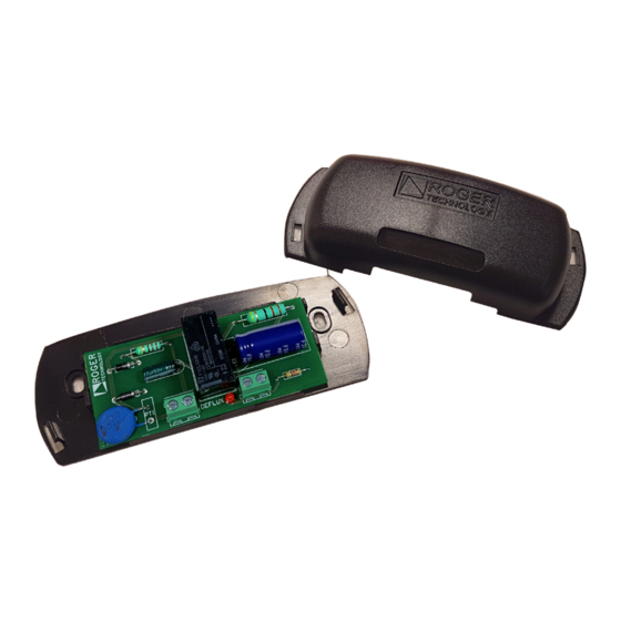 Roger Technology B72/DGS Instruction And Warnings For The Installer