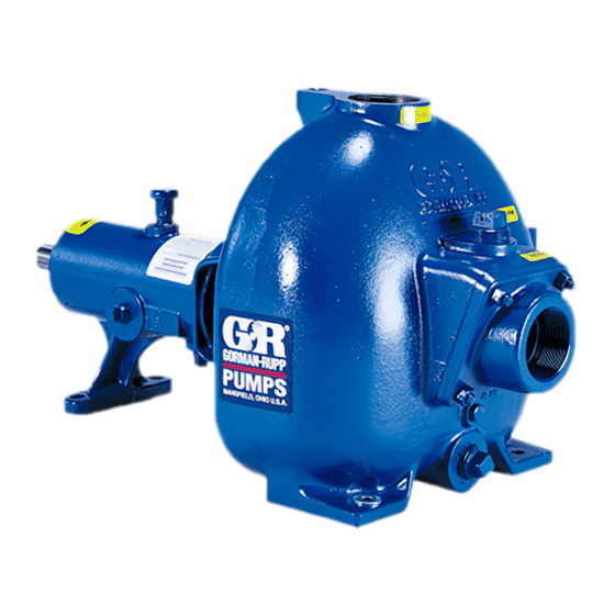 GORMAN-RUPP PUMPS 81 1/2E9-B Installation, Operation, And Maintenance Manual With Parts List
