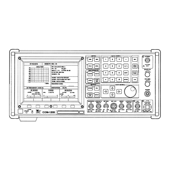 IFR COM 120B Maintenance Manual