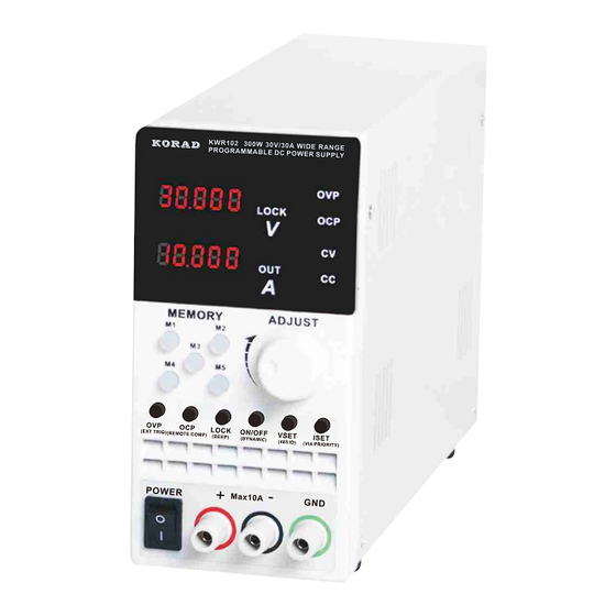 KORAD KWR Series User Manual