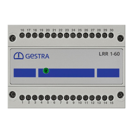 GESTRA LRR 1-60 Installation & Operating Manual