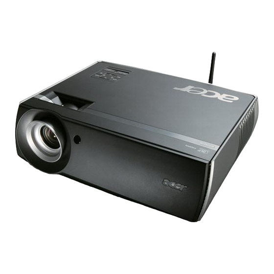 Acer P7280 XGA DLP Projector Manuals