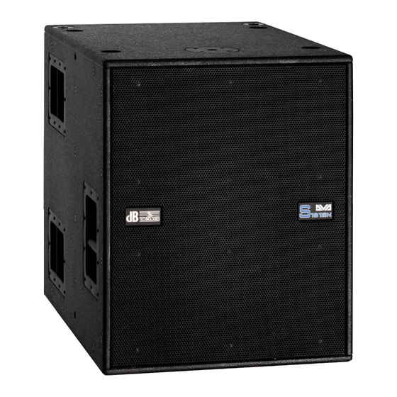 dB Technologies DVA S1518N User Manual