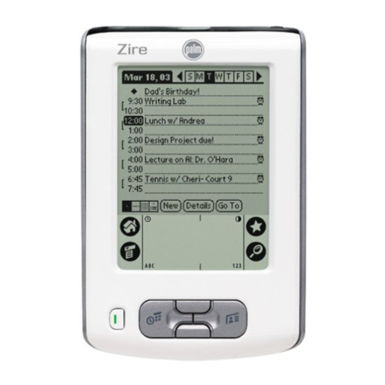 Palm PalmTM ZireTM Handheld Handbook