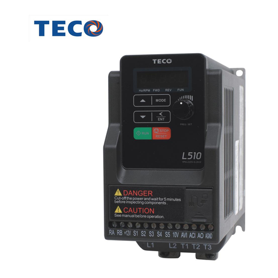 TECO L510 Instruction Manual