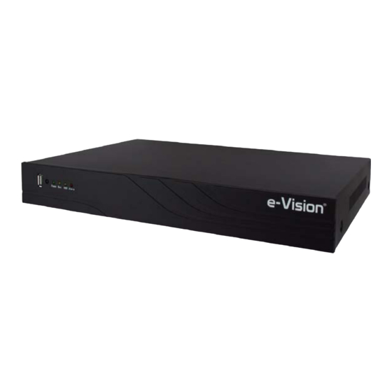 E-Vision NVR BU Series System Manuals
