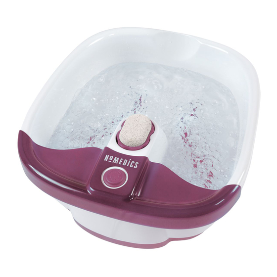 HoMedics FB-55-AU Instruction Manual And  Warranty Information