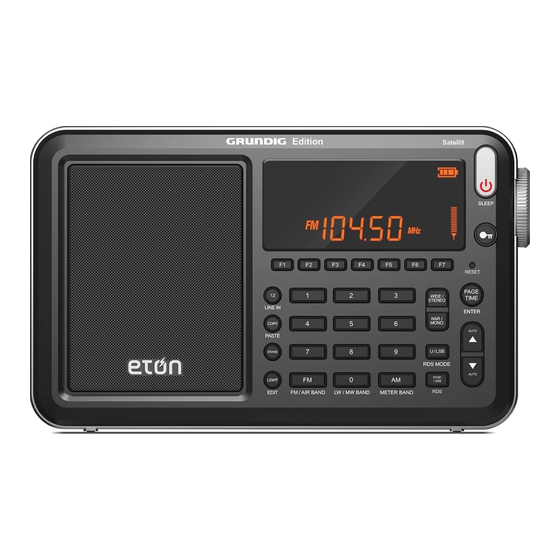 Eton G2000A How To Use Manual