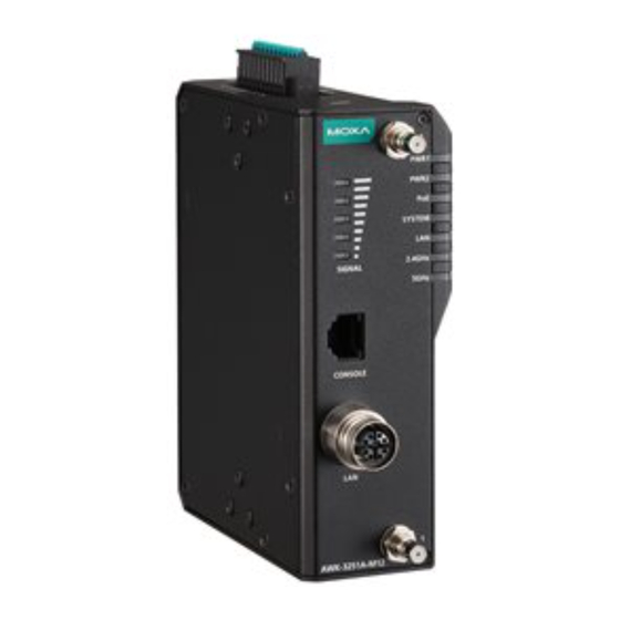 Moxa Technologies AirWorks AWK-3251A-M12-RCC Series Quick Installation Manual