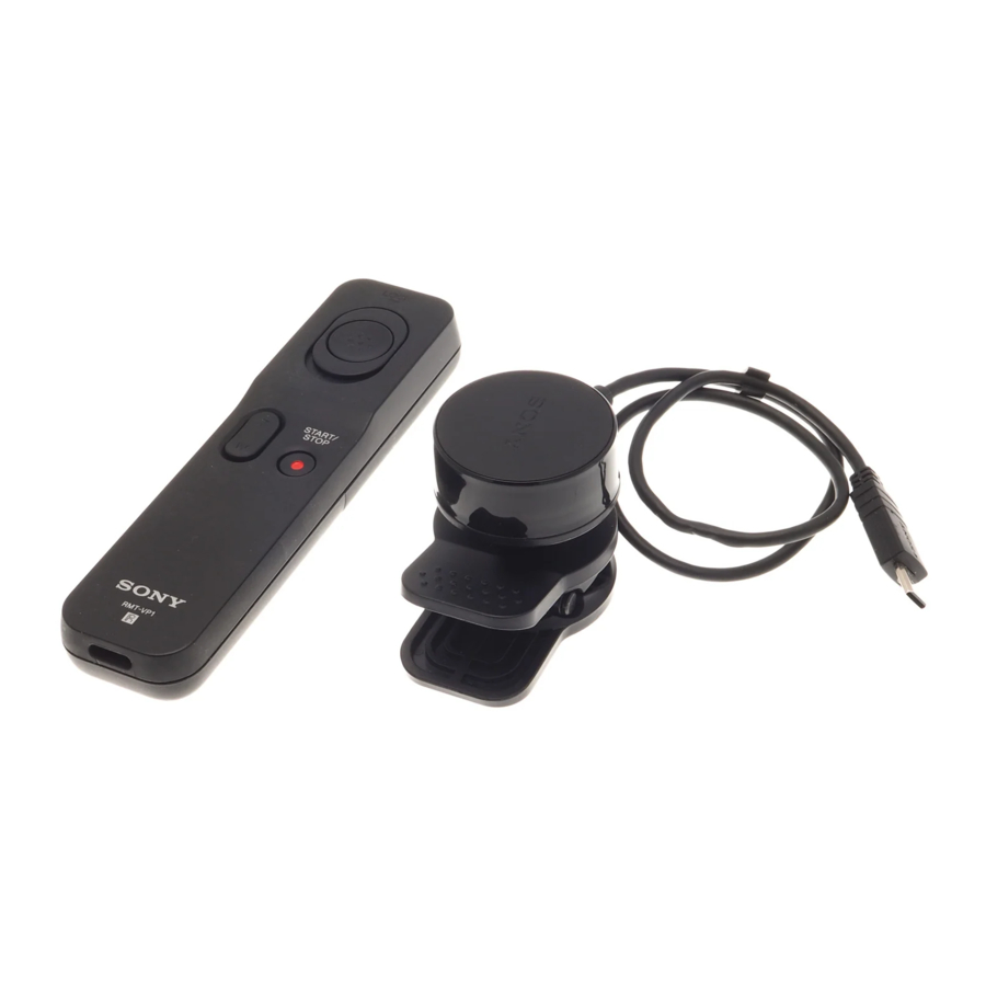 Sony RMT-VP1K - Remote Control Manual