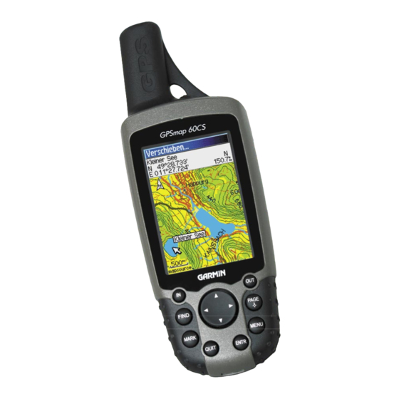 Garmin 60CS User Manual