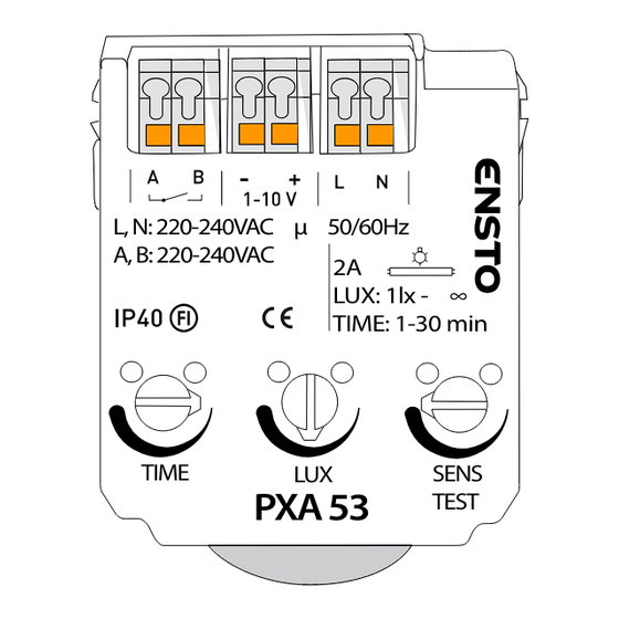 ensto PXA53 Operation Instruction Manual