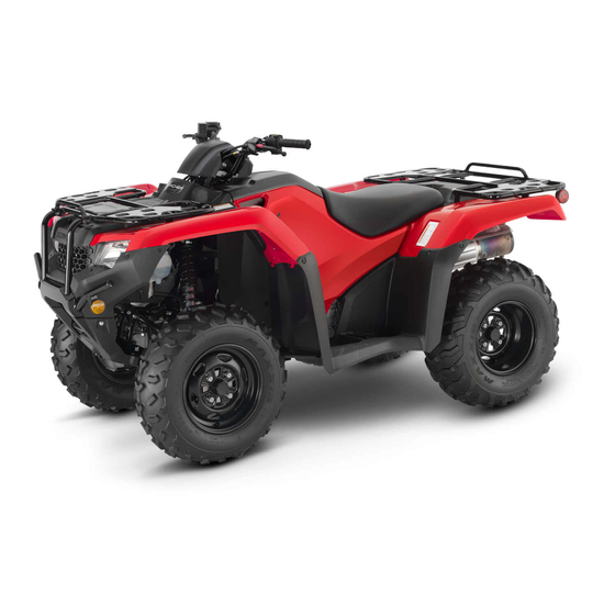 Honda FourTrax Rancher TRX420FM1 2019 Owner's Manual