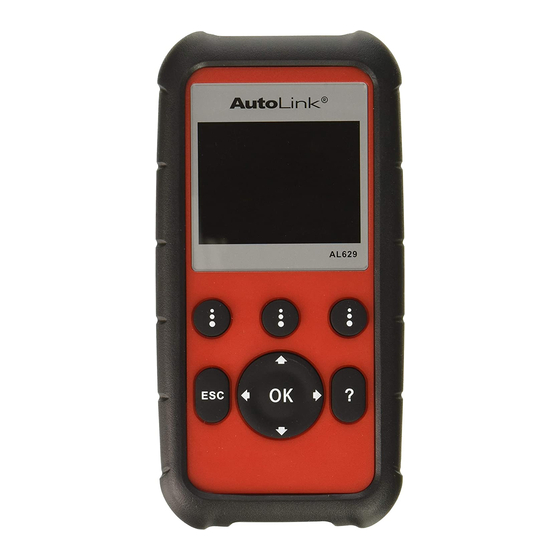 Autel AutoLink AL629 Quick Reference Manual