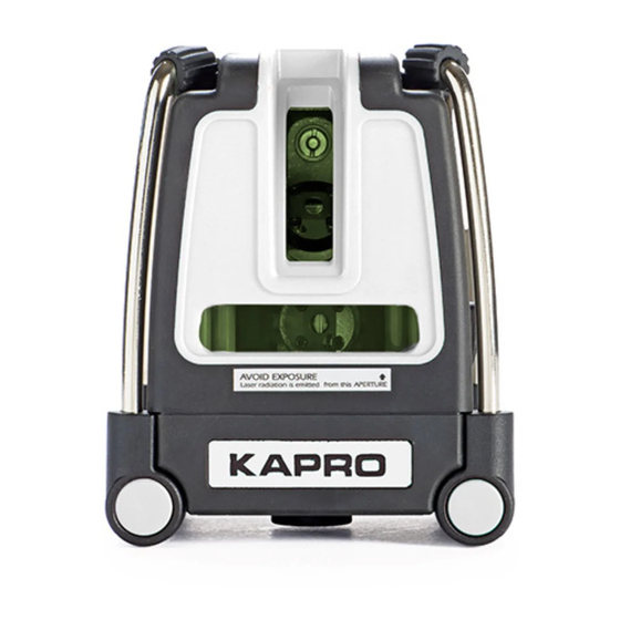 User Manuals: Kapro Prolaser Vector 873 GREEN Level