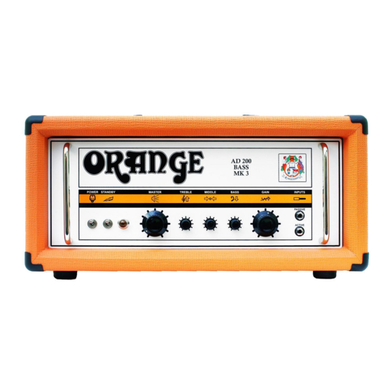 ORANGE AD200B MKIII Owner's Manual