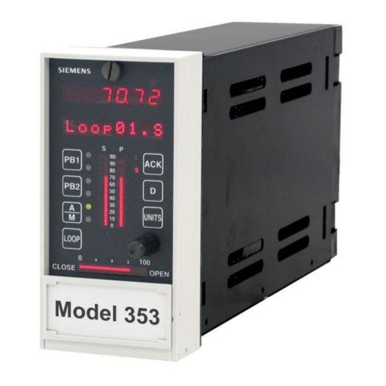 Siemens 353 User Manual
