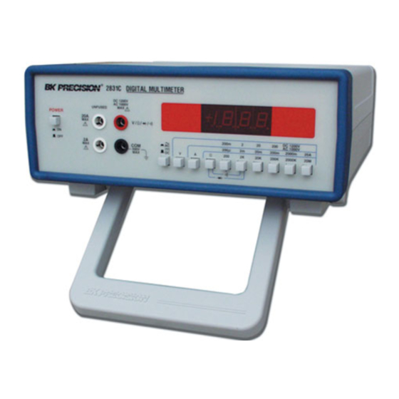 BK Precision 2831C Lnstruction Manual