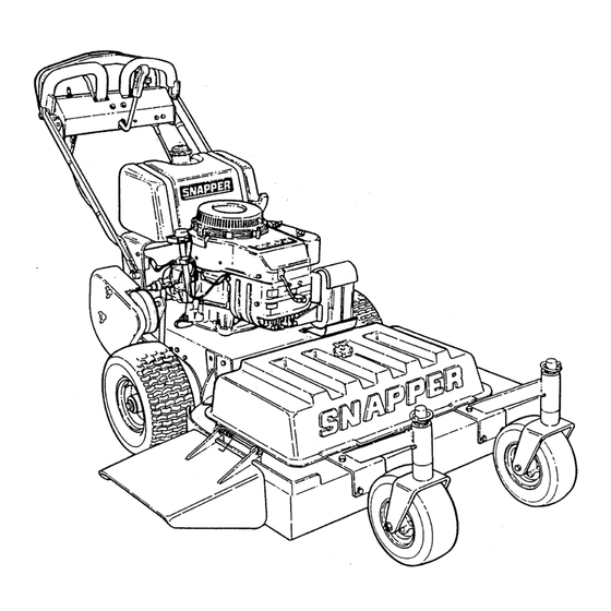 Snapper PP71250KW Safety Instructions & Operator's Manual