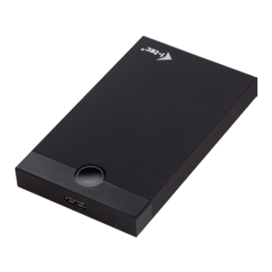 i-tec MYSAFE USB 3.0 2.5”
EXTERNAL CASE User Manual