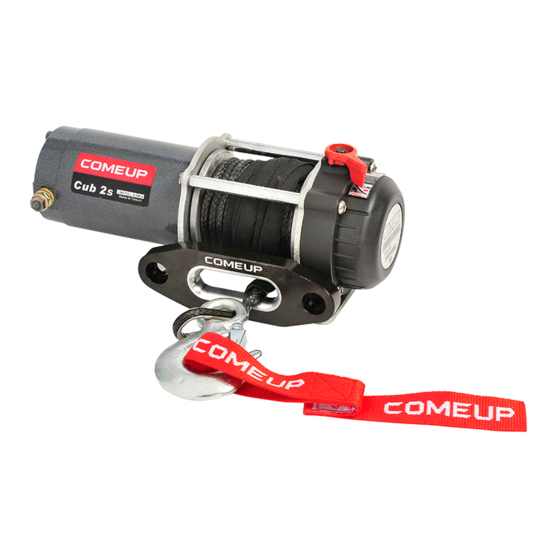 Comeup Powersports Winch Cub 2s Manual